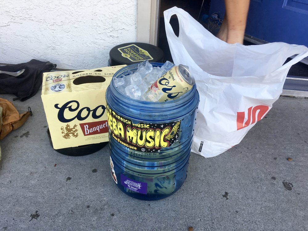 Chilling some beers in Mammoth Lakes, CA