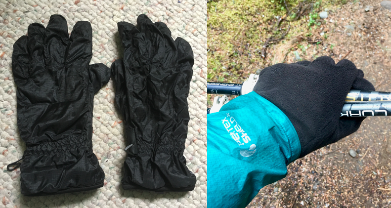Left: What I sent home. Right: What I looked at when I desperately wanted my old gloves back.